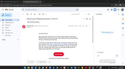 Nay tất cả tài khoản pinteres của mình đồng loạt bị khóa, do sự cố hay gì vậy anh em nhỉ dù có...