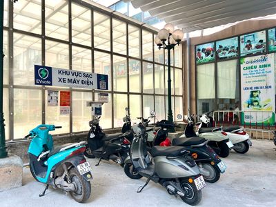 TRẠM SẠC XE MÁY ĐIỆN TẠI CHUNG CƯ BAN CƠ YẾU CHÍNH PHỦ SAU 2 THÁNG VẬN HÀNH