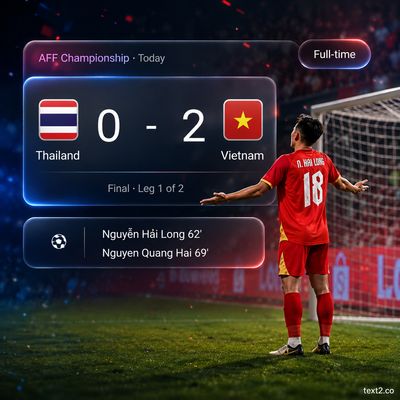 Thái Lan 0-2 Việt Nam | Một chiến thắng dễ lượt đi Aff Cup 2026