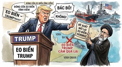 Ông Trump thẳng thừng bác bỏ đề xuất mở lại eo biển Hormuz của Iran