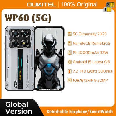 Mục sở thị #Smartphone5G #OukitelWP62 Siêu Bền Pin Khủng 10000mAh 33W + Camera Chụp Xuyên Đêm...