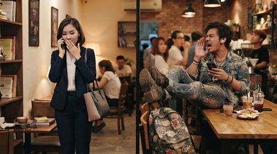 Sáng nay tại 1 quán cà phê.