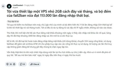 113.000 LẦN DÒ ĐĂNG NHẬP SSH NHẮM VÀO MỘT VPS 2GB - CHỈ SAU ÍT THÁNG!