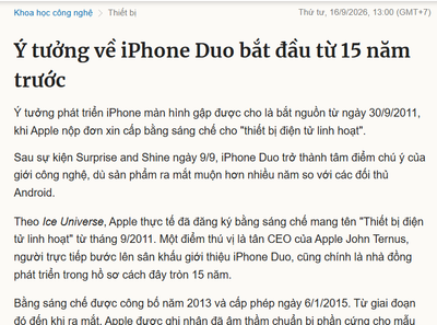 Apple đã đi chước các hãng khát hàng chục năm !