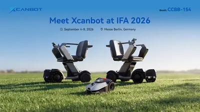 Mới thấy Xcanbot đem con robot cắt cỏ XcanMow Mix 2000 tới IFA Berlin 2026
