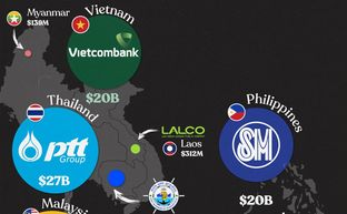 Inforgraphic: Những công ty giá trị nhất ở từng quốc gia Đông Nam Á