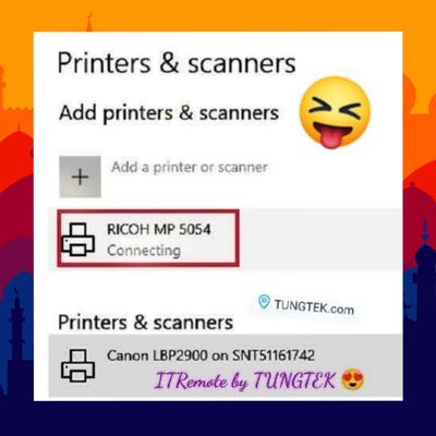 98% công việc ITRemote hàng tháng của TUNGTEK mình là cài máy in  & hy vọng 100% là chỉ...