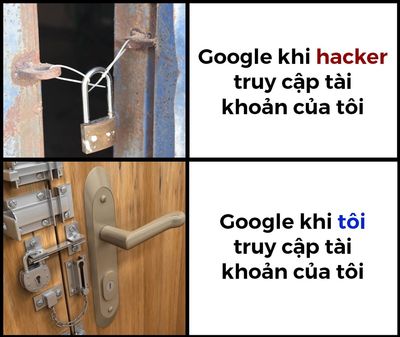 Google rất khó để ai đó truy cập nhất là mình truy cập vào tk của mình