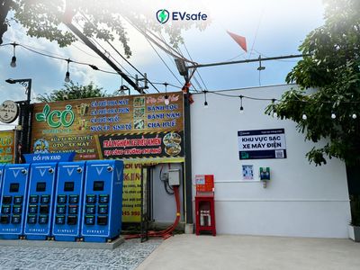 Thêm 2 chỗ sạc xe máy điện cho anh em ở TP.HCM