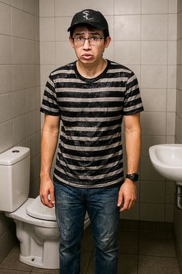 Nhiều khi cái rủi gặp cái xui, đi toilet mà ướt hết cái áo cái quần, làm không dám ra ngoài luôn,...