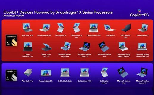 Loạt laptop Snapdragon X Elite ra mắt: chạy độc quyền Copilot+