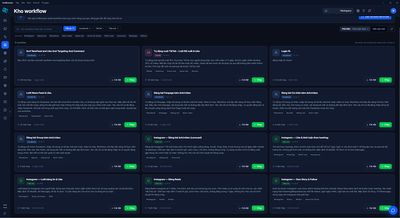 Kho Workflow tích hợp sẵn free trên InviBrowser cho a/e nào cần