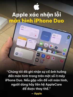 Apple xác nhận iPhone Duo lỗi