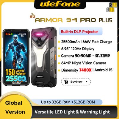 Ulefone Armor34Pro Plus phiên bản nâng cấp mới nhất từ dòng Smartphone 5G Ulefone Armor 34Pro...