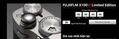 Một chiếc máy Fujifilm X100VI Limited EDITION chỉ 1934 bản được bán ra trên toàn thế giới đã...