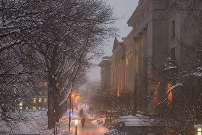 Bức ảnh này thực sự rất đẹp và mang đúng cái hồn của Harvard Law School (HLS) vào mùa đông, một...