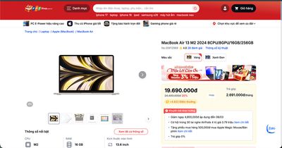 MacBook Air M2 giá này quá thơm