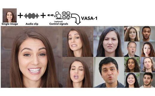 Microsoft giới thiệu model AI VASA-1: tạo video chân dung người nói chỉ bằng 1 hình tĩnh + voice
