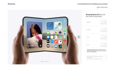 Giá iPhone Duo chính hãng từ 64,999 triệu, cao nhất bản 2TB giá 103,999 triệu đồng