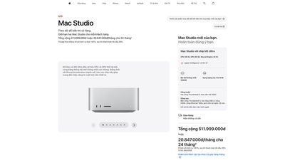Mac Studio M5 Ultra full options góp đâu đó 20 củ / tháng
