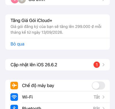Từ hôm nay 13/9 iCloud tăng giá rồi sao