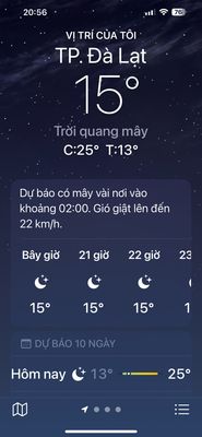 Đà Lạt chưa mưa đã lạnh