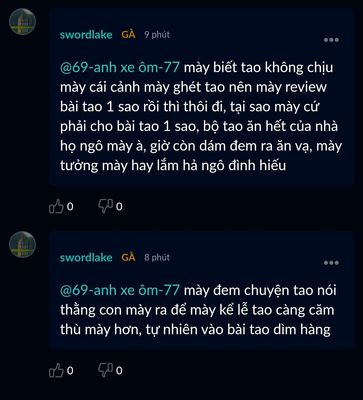 Tinhte có loại thành viên hay cay nghiệt, vu khống, chửi bới, nguyền rủa người khác như thế này...