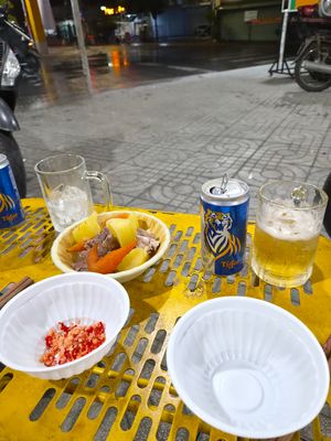 Mưa hầm rau củ làm vài lon