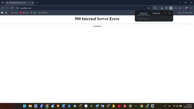 cloudflare sự cố nữa hả anh em