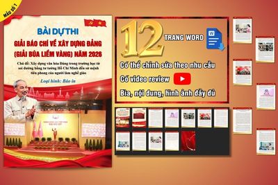 Bài viết dự thi giải Búa liềm vàng năm 2026. Nguồn tranhdecors.com