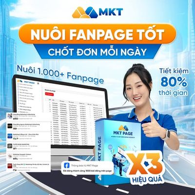 CHỐT ĐƠN MỖI NGÀY TỪ HỆ THỐNG FANPAGE VỆ TINH