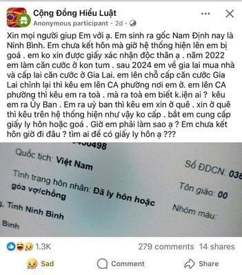 Khẩn: Tìm người ly hôn!