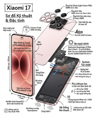 Thông số cấy hình Xiaomi 17