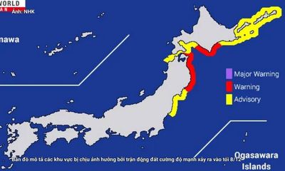 ⚠️ Động đất cực mạnh rung chuyển Bắc Nhật Bản, đã xuất hiện sóng thần