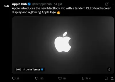Apple ra mắt MacBook Pro màn hình OLED cảm ứng và model chip M6...
