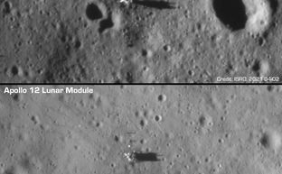 Vệ tinh Ấn độ chụp hình khu hạ cánh Apollo 11 & 12, một lần nữa xác thực con người đã lên Mặt Trăng