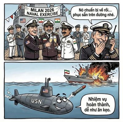 Tấn bi kịch của tàu chiến ông Răng khi “tay không” trở về nhà sau cuộc tập trận bảo đảm hoà bình...