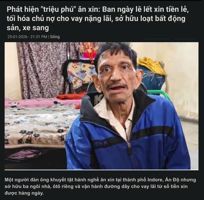 Ở HN có bà nhà mặt phố TÔ HIẾN THÀNH mà vẫn đi nhận đồ ăn xin buổi tối kìa