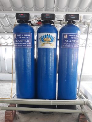 Cấu hình 3 cột lọc 1252 được thiết kế để xử lý hiệu quả nguồn nước máy nhiễm Mangan, Amoni (NH4)...