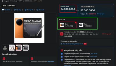 Có 2 phiên bản màu. Giá 64,990 triệu VNĐ :D