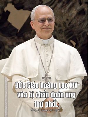 Đức Giáo hoàng Leo XIV vừa bị chẩn đoán ung thư phổi.
