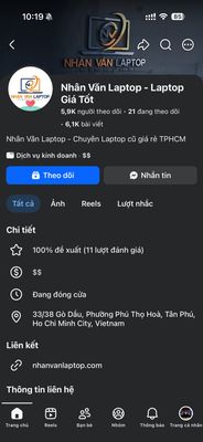 Hi mn, nếu mn đang có nhu cầu mua Laptop thì mình khuyên không nên mua ở shop này nhé. Máy mình...