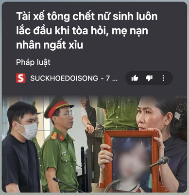 Vụ này đến giờ mọi người vẫn bức xúc.