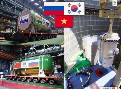 LÒ PHẢN ỨNG HẠT NHÂN NGA VÀ HÀN QUỐC DỰ KIẾN SẼ ĐƯỢC THI CÔNG Ở VIỆT NAM: LÒ NƯỚC...
