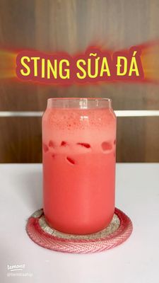 Mới uống sting pha sữa, quá đã :v