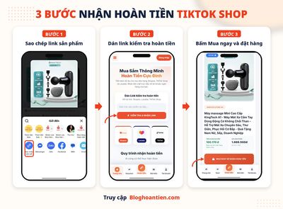 Mua hàng TikTok Shop thông minh hơn với 3 bước nhận hoàn tiền cực khủng!