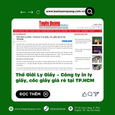 Thế Giới Ly Giấy – Lên sóng báo chí!