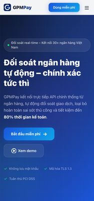 GPMPay - Hệ thống đối soát ngân hàng tự động