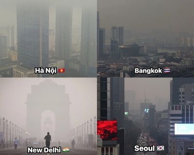 Tình trạng ô nhiễm không khí ở 1 số quốc gia Châu Á hiện tại