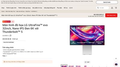 LG Việt Nam cho đặt trước màn hình UltraFine 6K 32 inch giá 66,5 triệu đồng